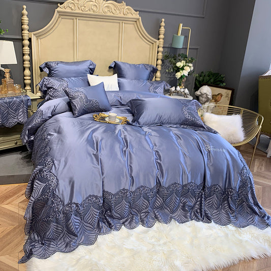 European Style Four-piece Silk Cotton Bedding