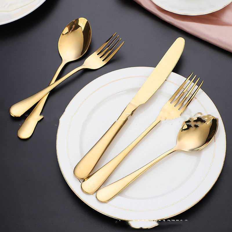 American Station 45-piece Western Cutlery Golden Cutlery