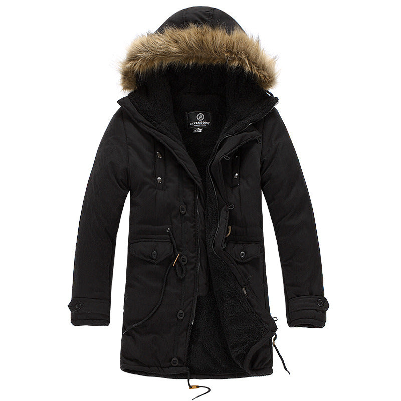 Winter Men Thicken Cotton-padded Clothes Jacket Coat