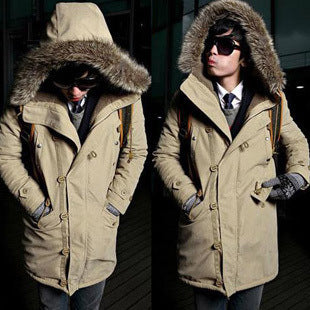 Winter Men Thicken Cotton-padded Clothes Jacket Coat