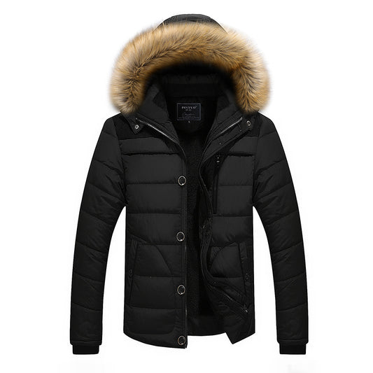 Winter Men Thicken Cotton-padded Clothes Jacket Coat