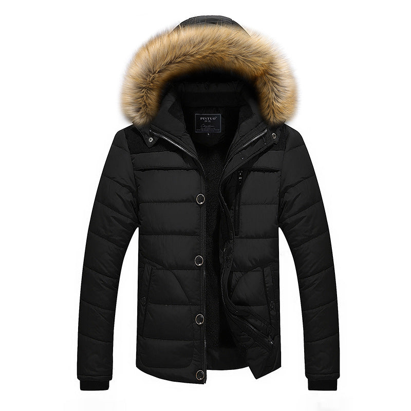 Winter Men Thicken Cotton-padded Clothes Jacket Coat