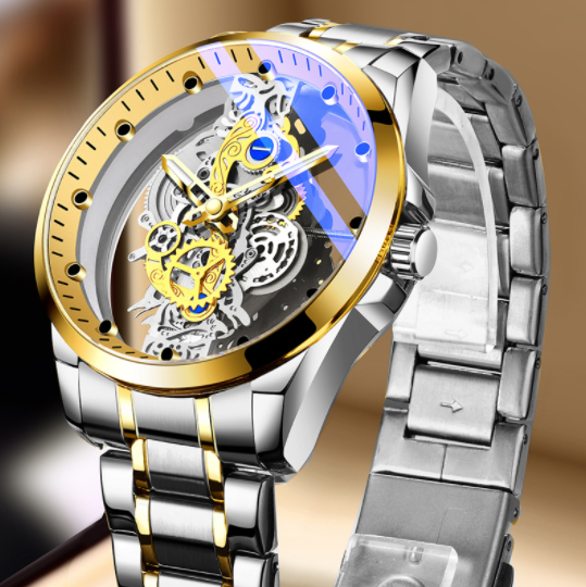 Men's Double-sided Skeleton Automatic Watch