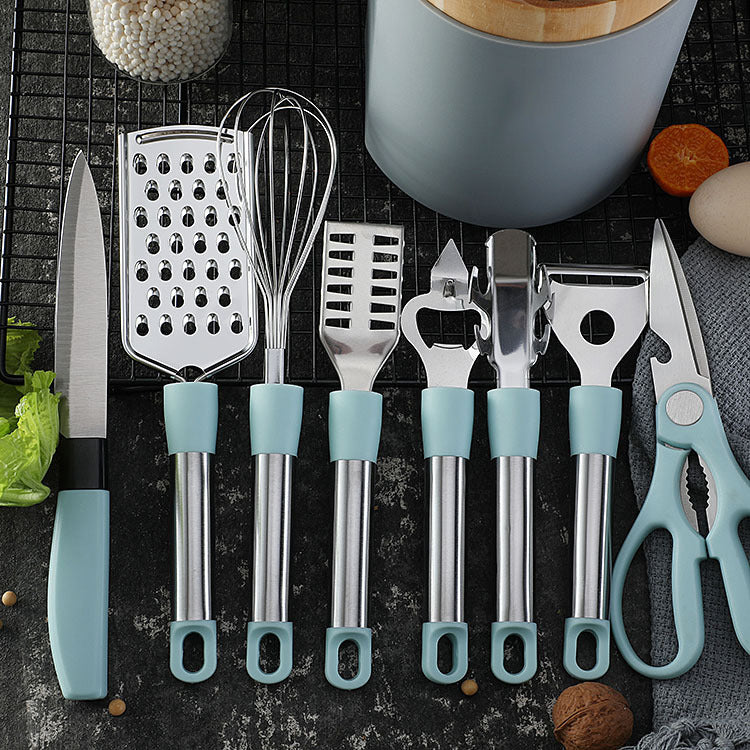 Stainless Steel Kitchen Gadgets Household Kitchen Utensils Tray Peeler Egg Beating Scissors Gifts