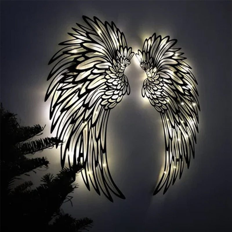 Black Angel Wings Metal Wings Craft Wall Art Pendant Amazon Independent Station Cross-border Supply Explosive Model